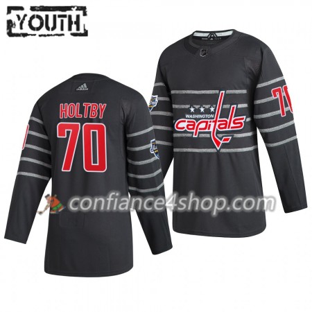 Adidas Maillot de Hockey Washington Capitals Braden Holtby 70 Gris 2020 NHL All-Star Authentic - Enfant